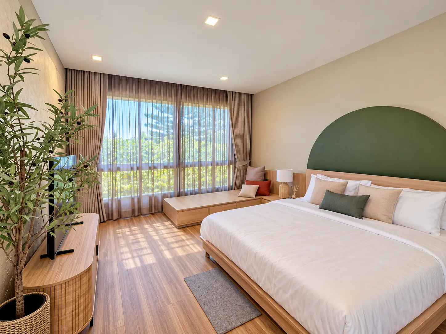 Bedroom view at Khao Yai Pool Villa